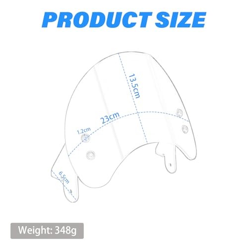 Monkey125 Windshield Screen Compatible With MONKEY 125 2018-2025 Motorcycle Red