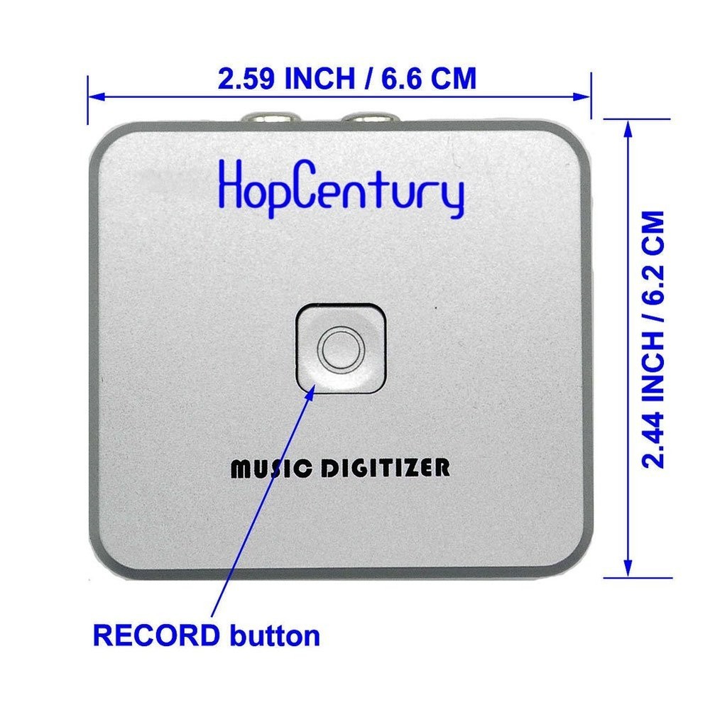 User-Friendly MP3 Music Digitizer - RCA & 3.5mm Input: Capture Audio with Ease