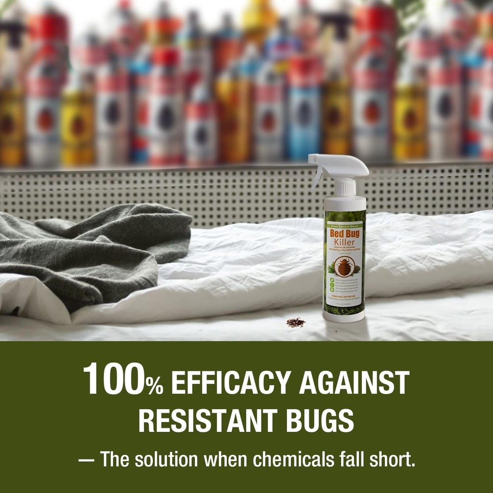 Bed Bug Killer by Ecoraider 16Oz.-100% Efficacy Kills All Stages/Eggs Eco