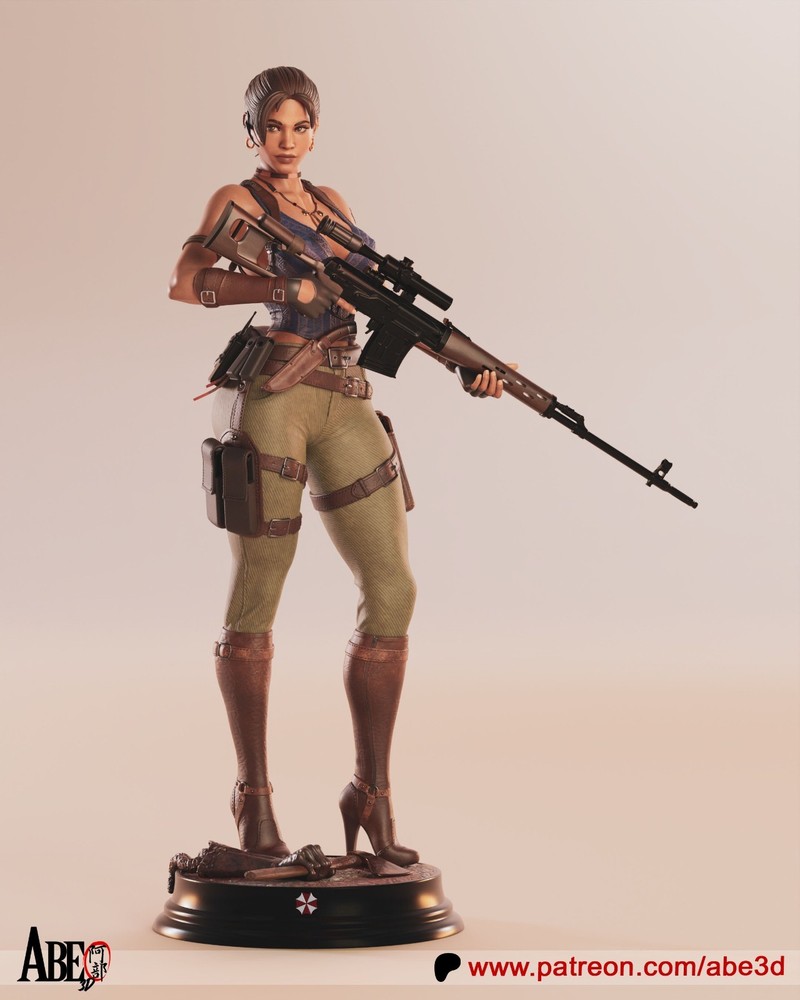 Sheva Alomar Statue 3D Printed kit Unpainted/Unassembled