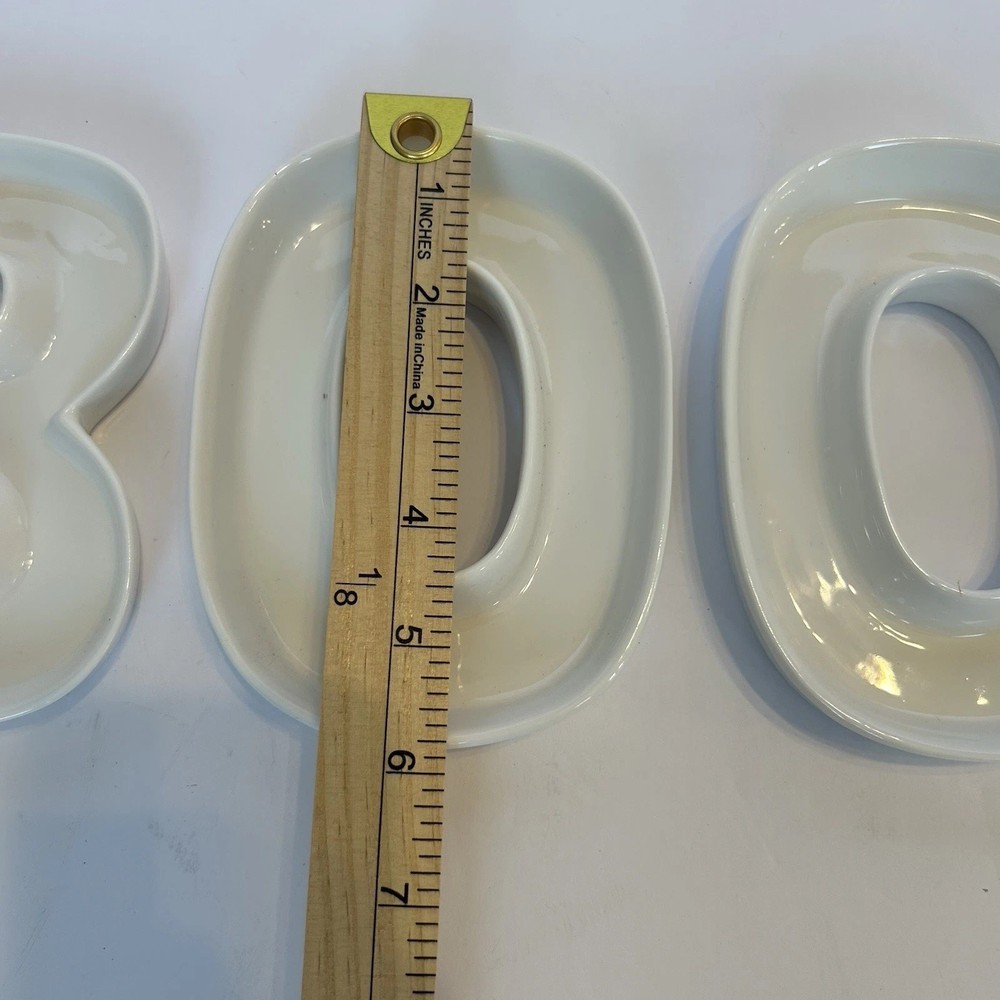 2003 Vintage Target Ceramic BOO Serving Plates/Candy Dishes