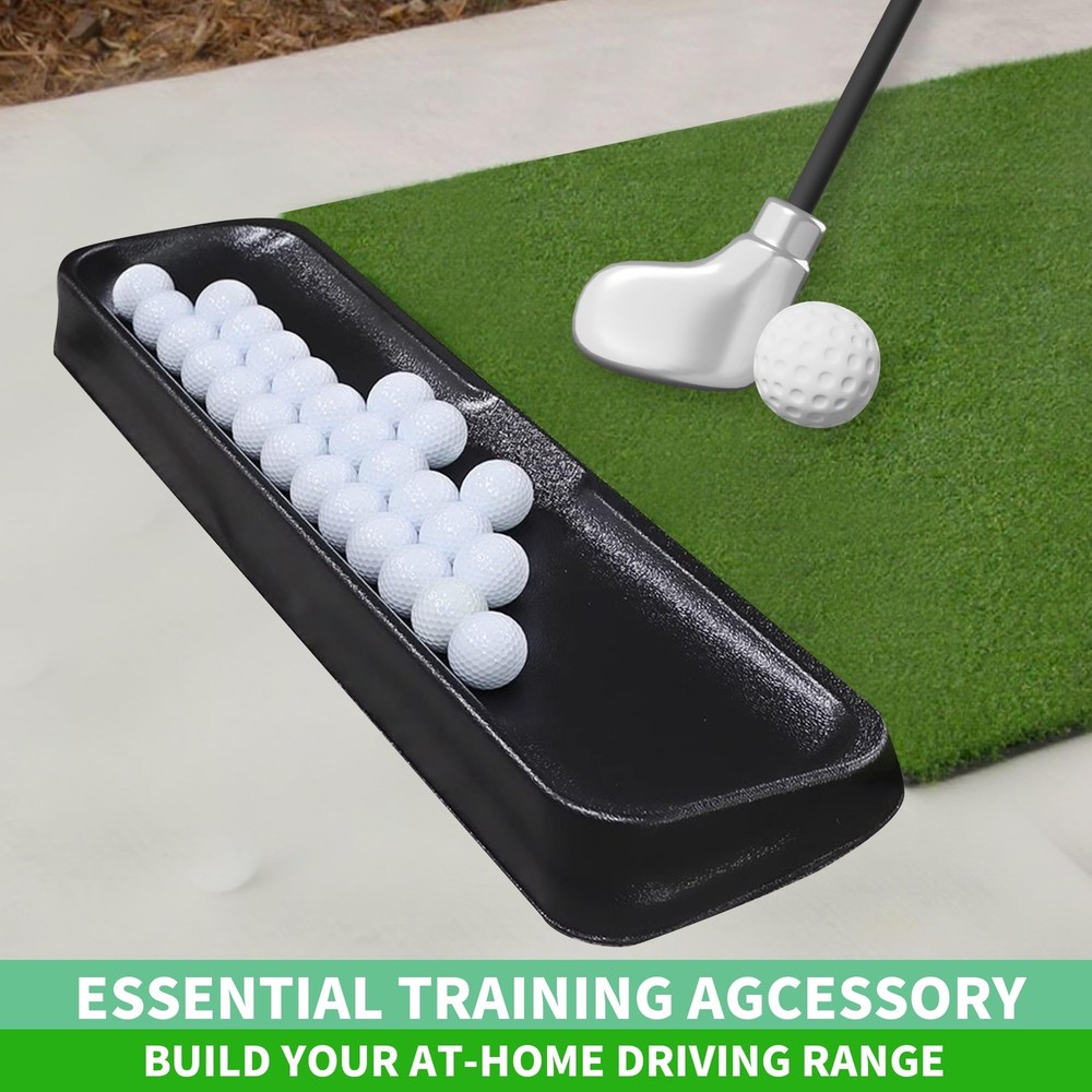 Golf Ball Tray 100 Balls Capacity Swing Tracking Function Hitting Mats
