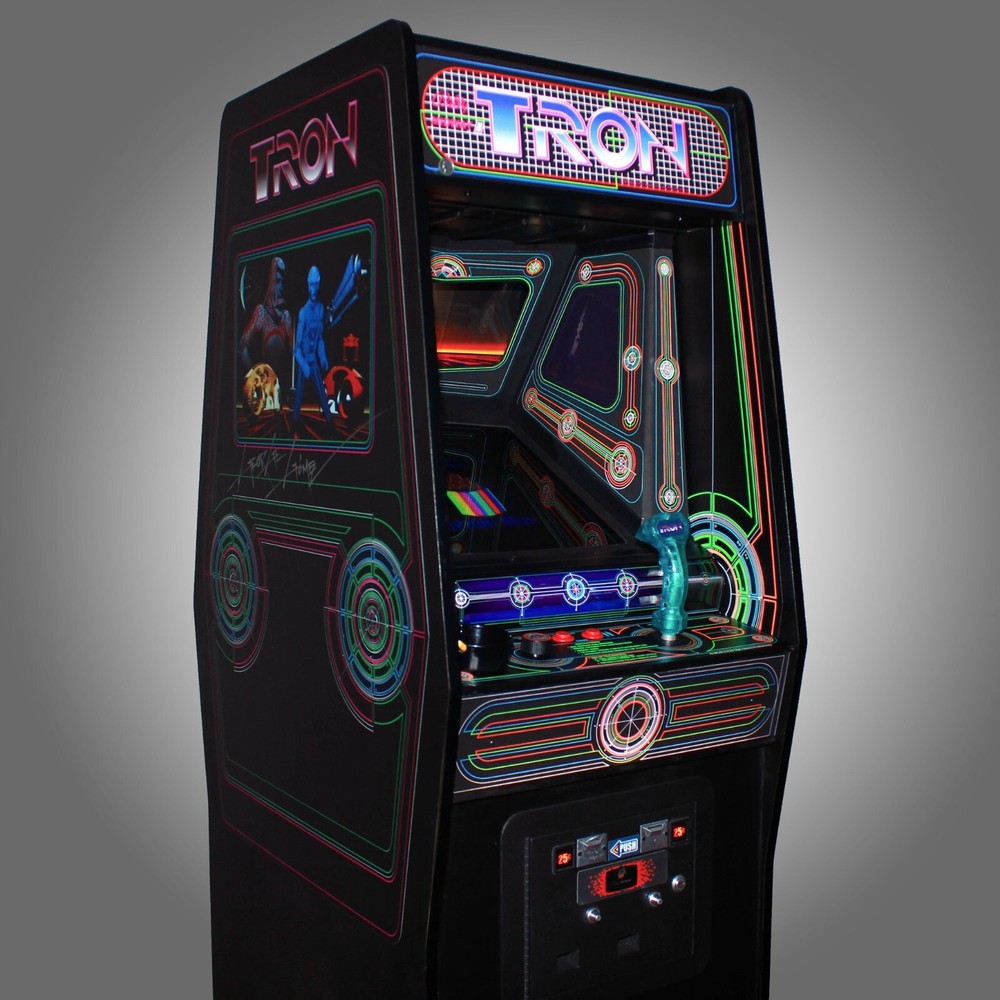 TRON Arcade, HALF SCALE Autographed by Bruce Boxleitner