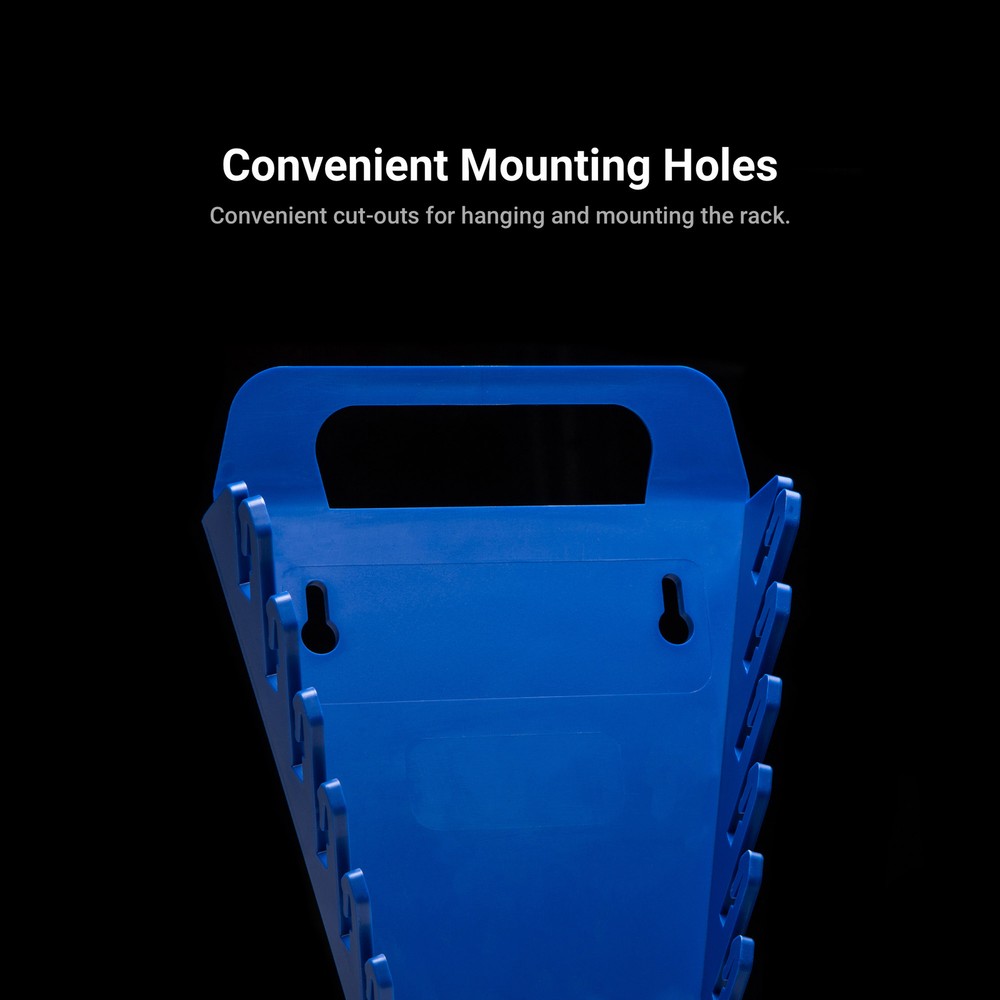 Capri Tools 12-Slot Wrench Rack Organizer, Blue