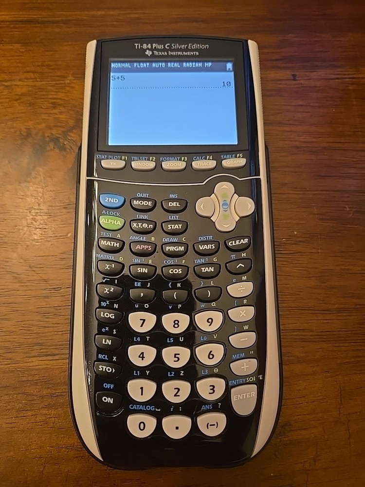 Texas Instruments TI-84 Plus C Silver Edition Graphing Calculator TESTED
