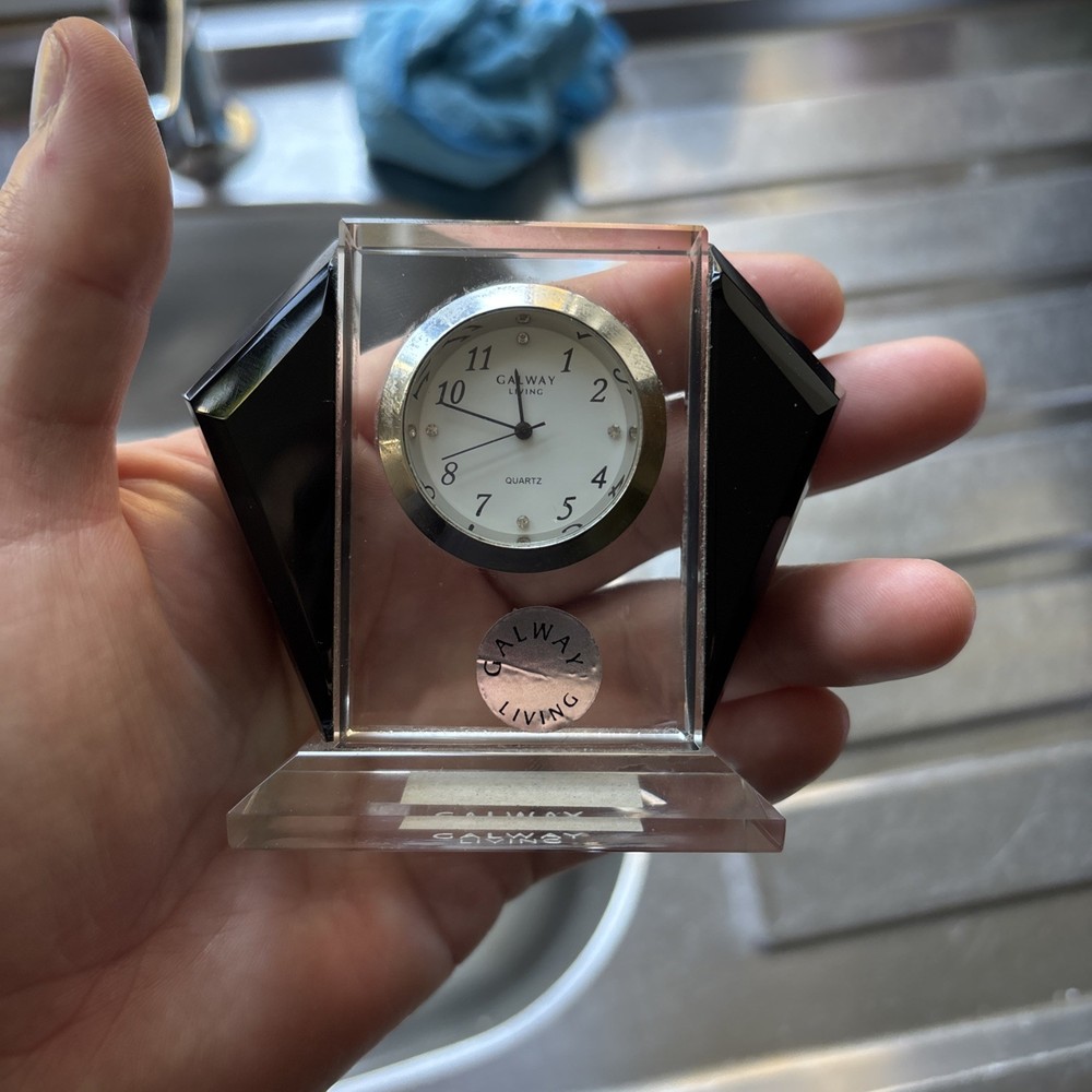 Galway living crystal clock