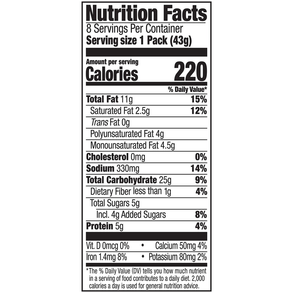 Lance Sandwich Crackers, ToastChee Peanut Butter, 8 Ct Box