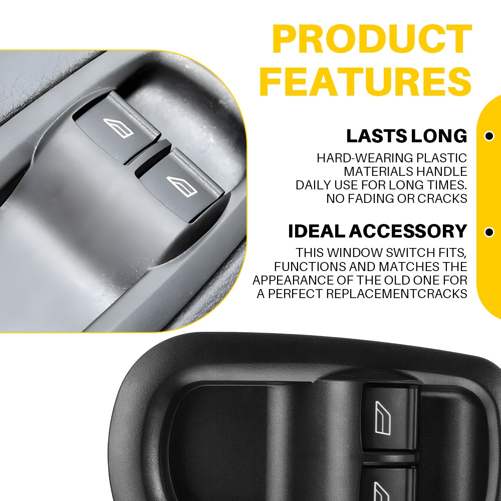 Left Hand Front Driver Power Window Control Switch For Ford Transit 2015-2023