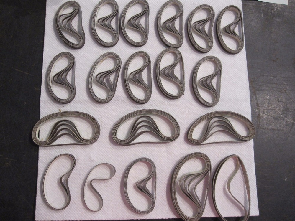 No-Lap Abrasive Belts Medium Grit, 2 3/4" and 2 1/4"