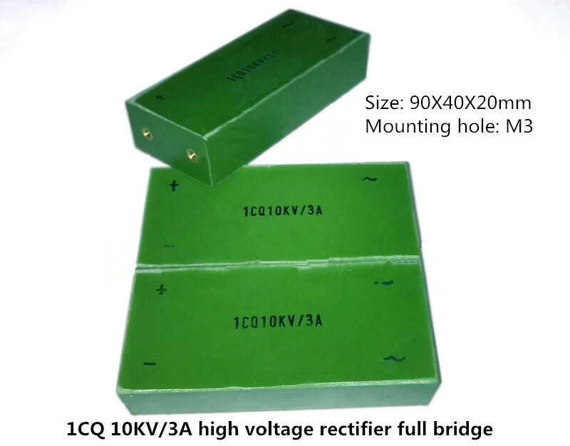 1pcs 1CQ 10KV/ 3A High Voltage Silicon Stack Voltage Doubler Rectifier Bridge