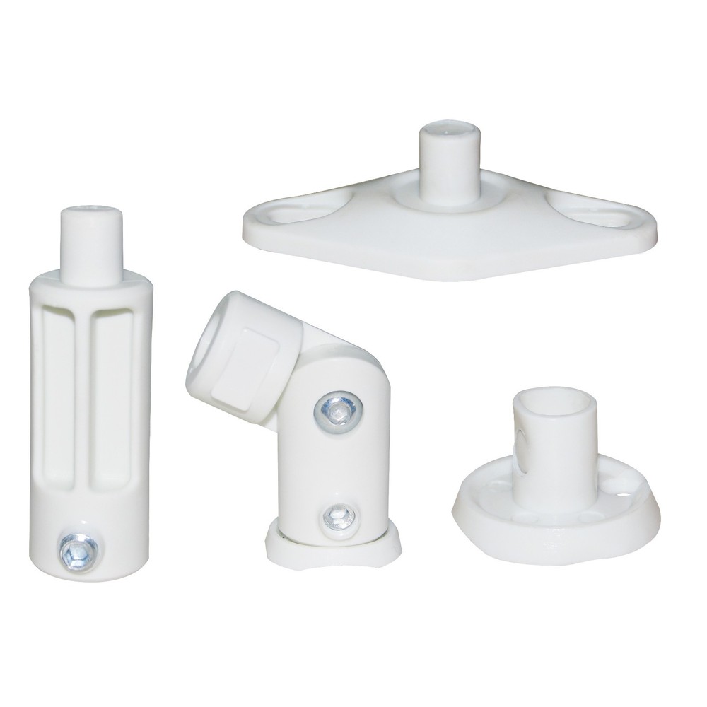White - 4 Pack Lot - Universal Wall or Ceiling Speaker Mounts Brackets fits BOSE