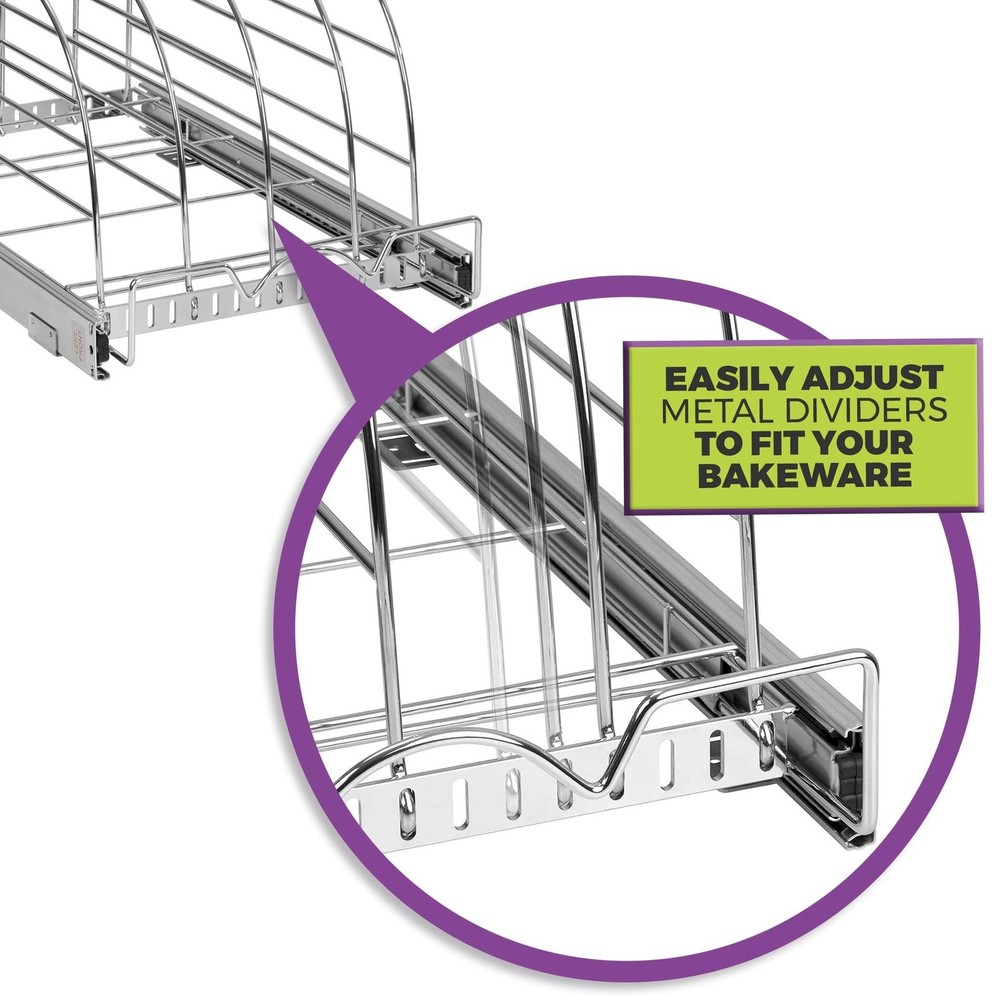 HOLDN’ STORAGE Pull Out Organizer for Bakeware, Cutting Board and Trays, A