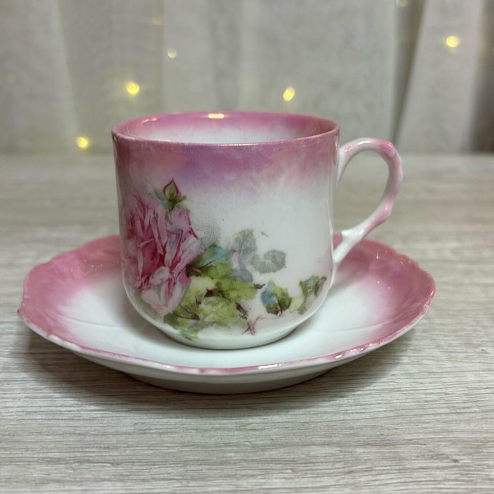 Rose Teacup & Saucer