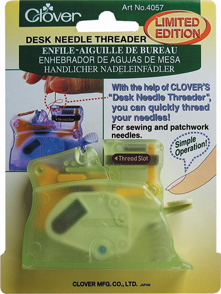 Clover 4072 Desk Needle Threader-Green
