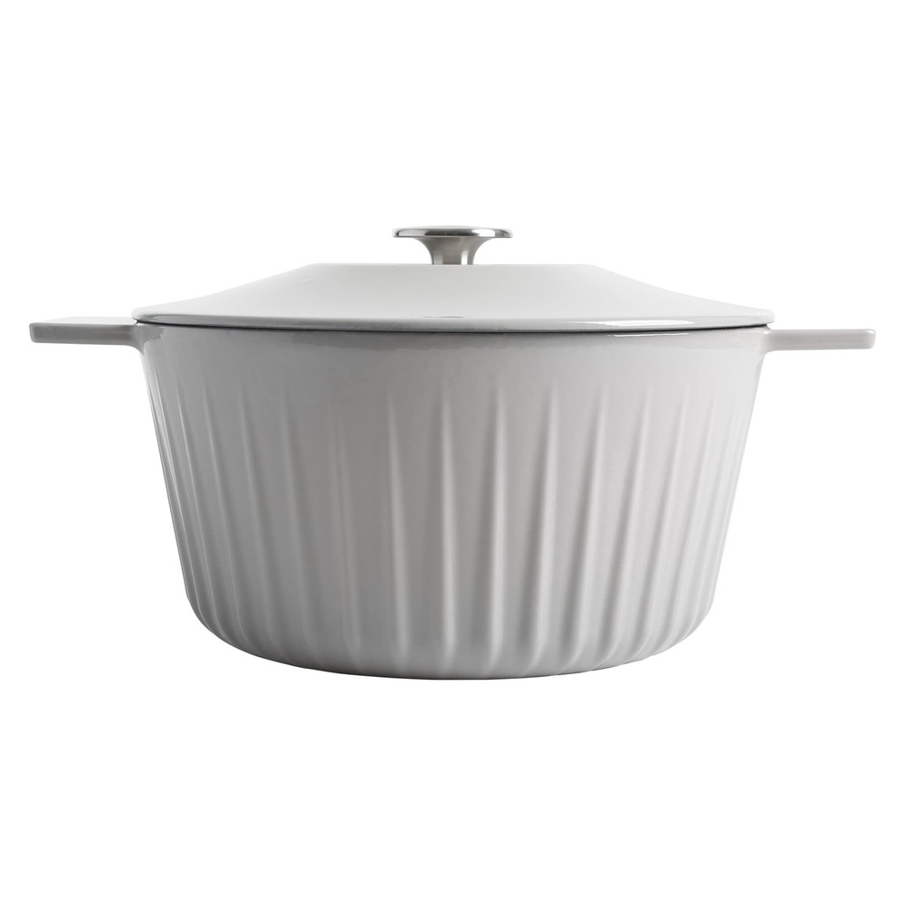 Eastholm 5 QT Enamel Cast Iron Dutch Oven, Grey