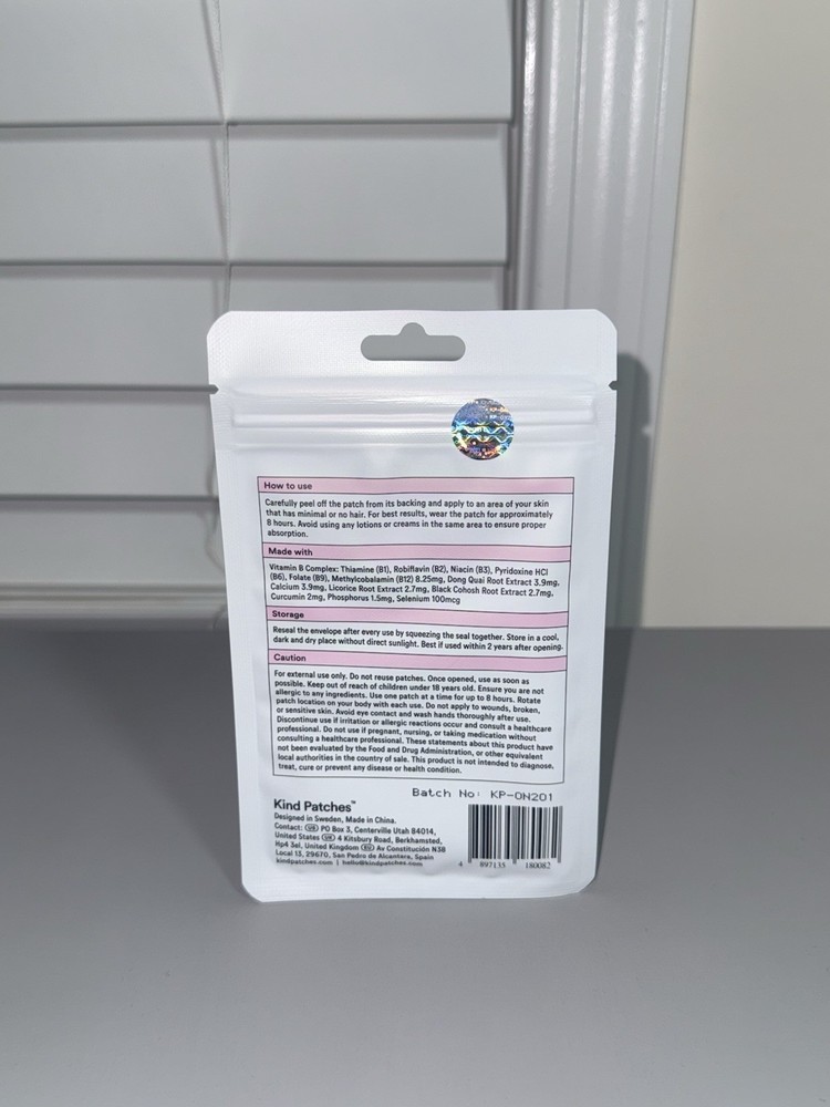 Authentic Kind Patches Menopause Patch