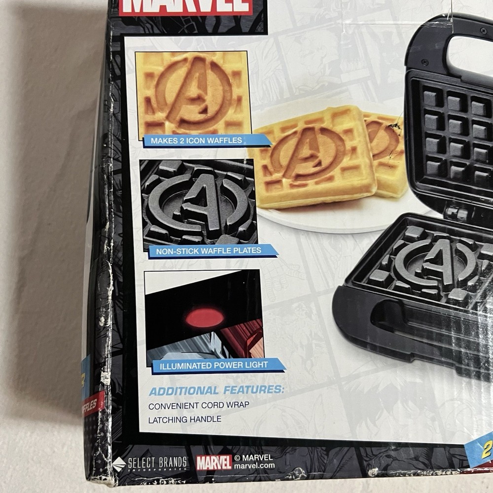 Marvel Avengers Waffle Maker 2 Slice Tested “A” Print