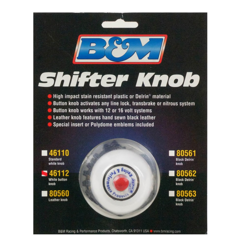 B&M 46112 Shift Knob with Momentary Switch