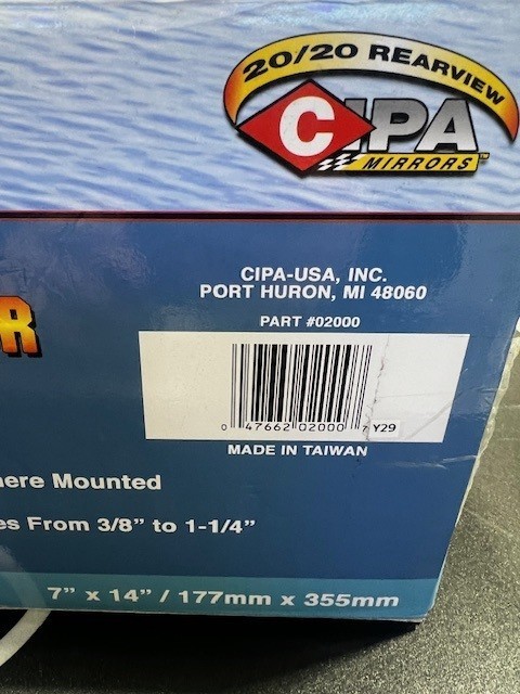 CIPA universal boat mirror