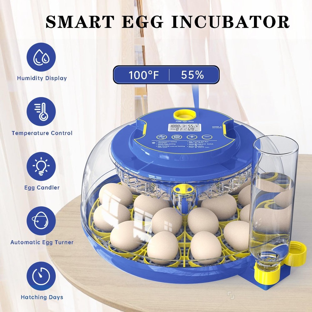 Forotone Incubators for Hatching Eggs, 18-Egg Incubator with Automatic Egg...
