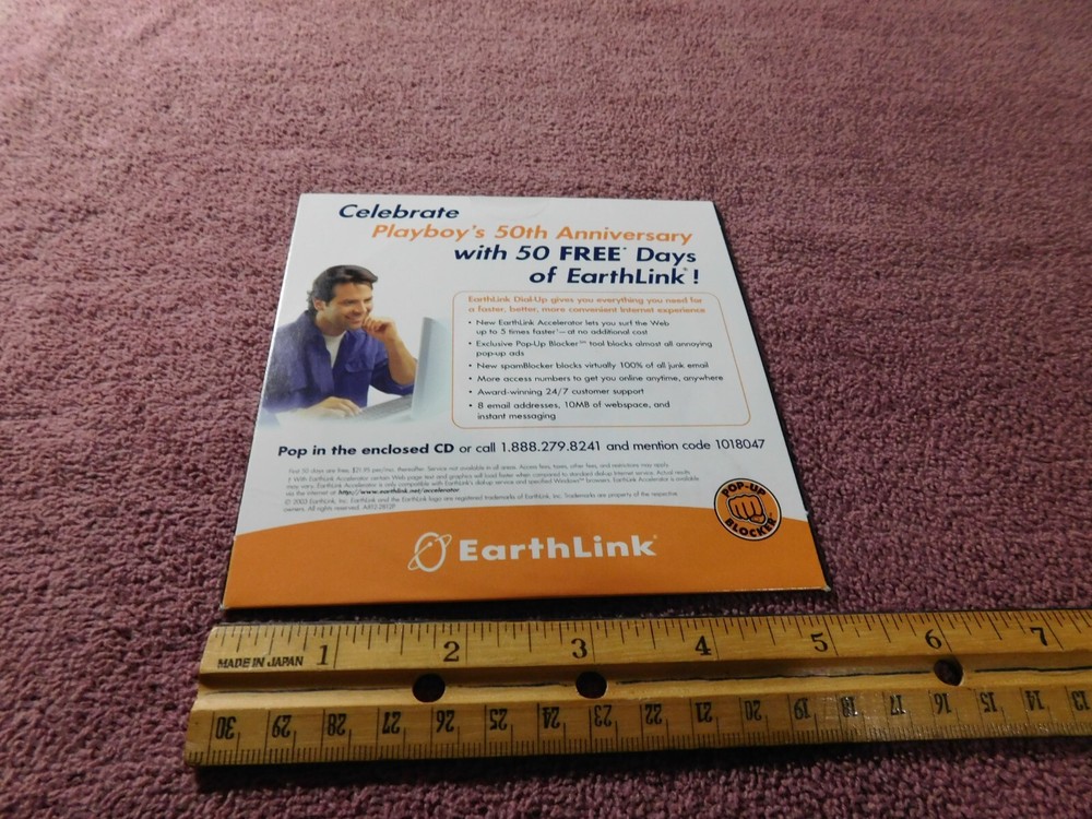 Playboy 50 Years Computer CD from Earthlink 2003