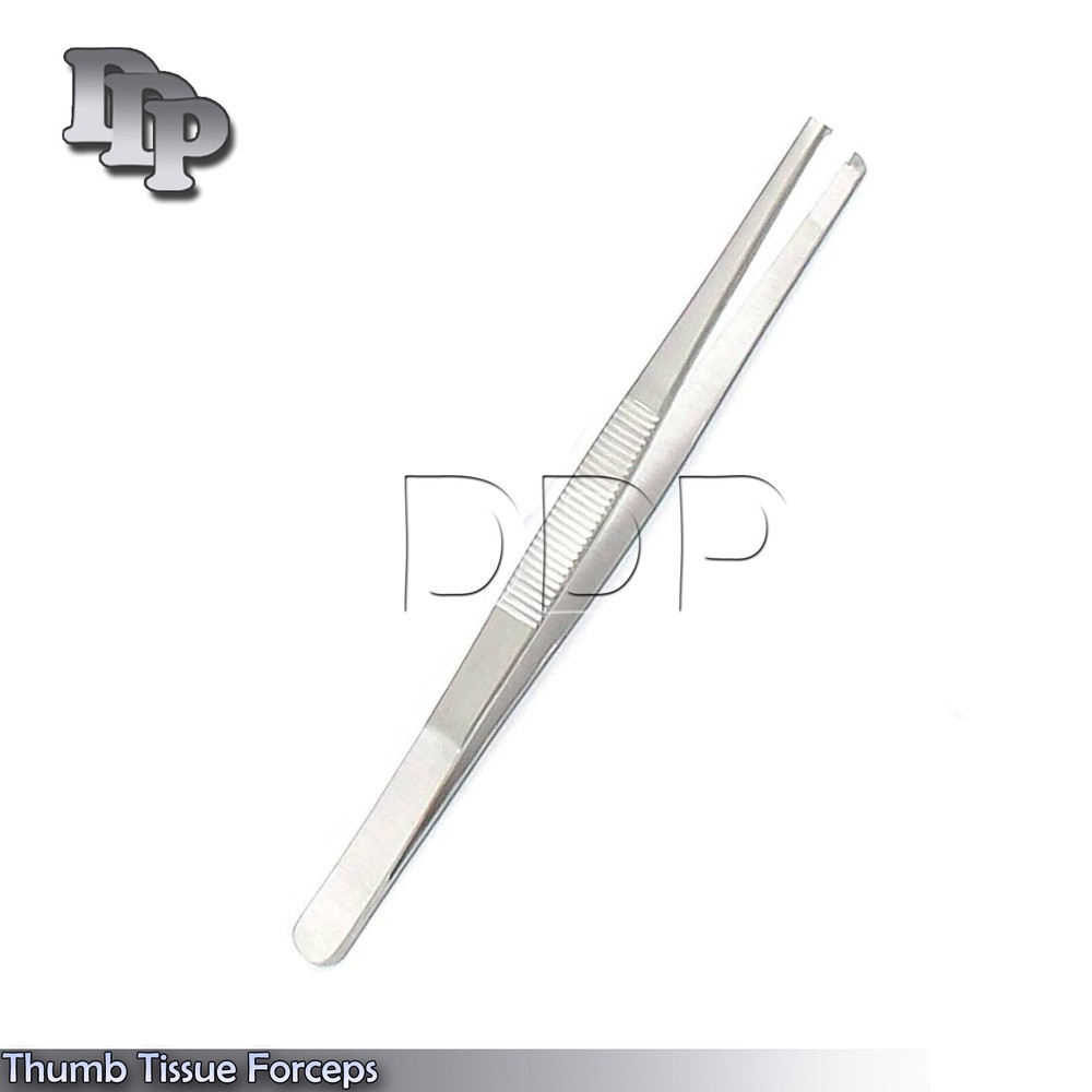 Thumb Tissue Forceps 4.50" 1x2 Teeth