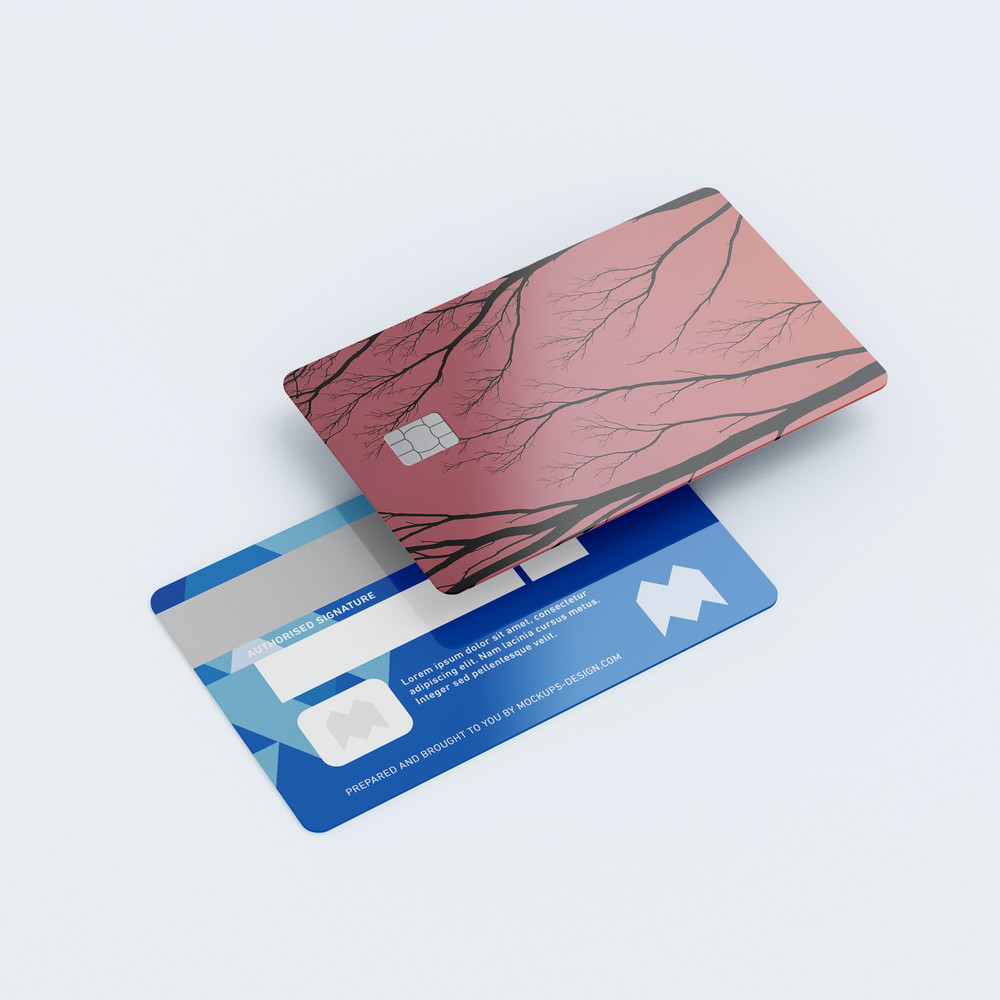 Rose Sky Silhouette Card Skin