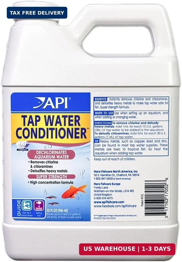 API Fishcare 52Q API TAP Aquarium Water Conditioner 32-Ounce Bottle