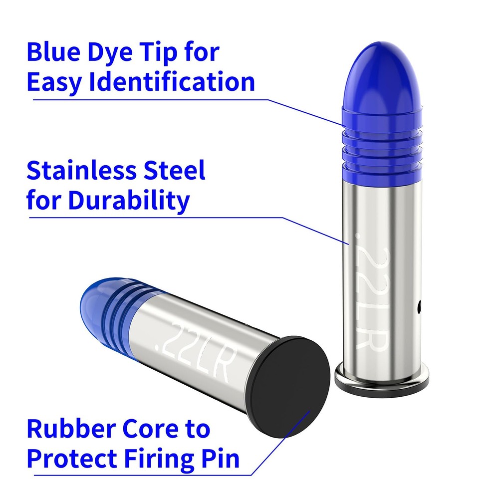22LR Snap Caps Round Action Training Training Dummy Rounds Practice Safe Load...