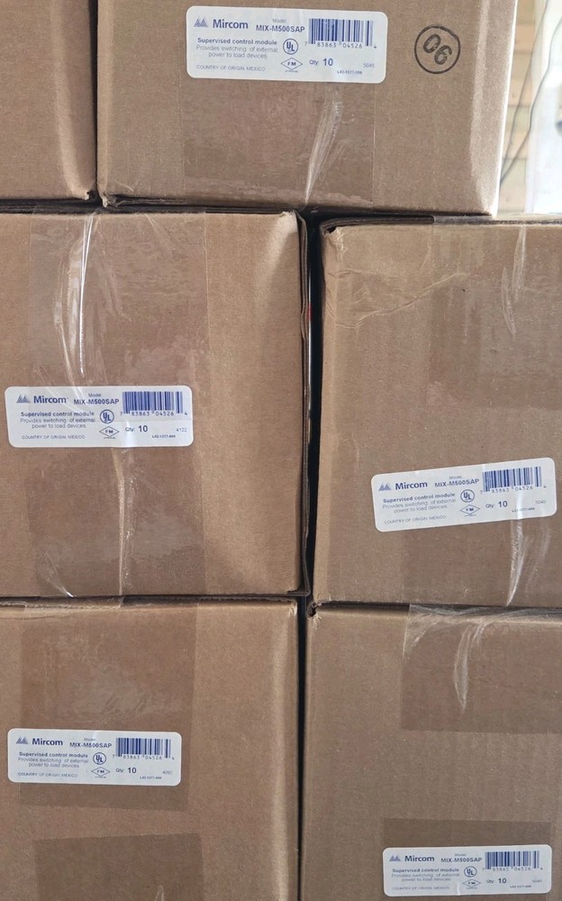MIRCOM MIX-M500SAP SUPERVISED CONTROL MODULE - BRAND NEW - "WHITE" - 84 AVAIL.