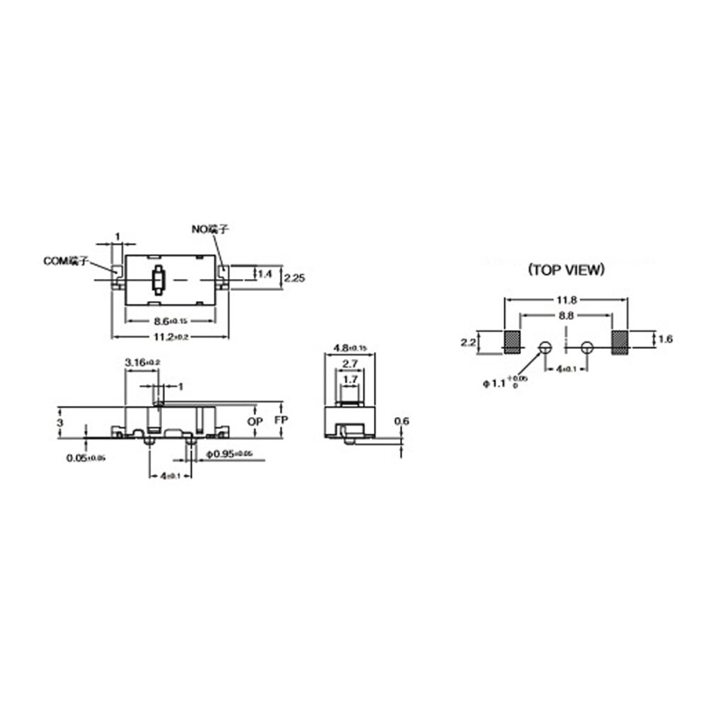 2Pcs Small Micro Switch 1.2N Action Force Mini Micro Button for M905 G903