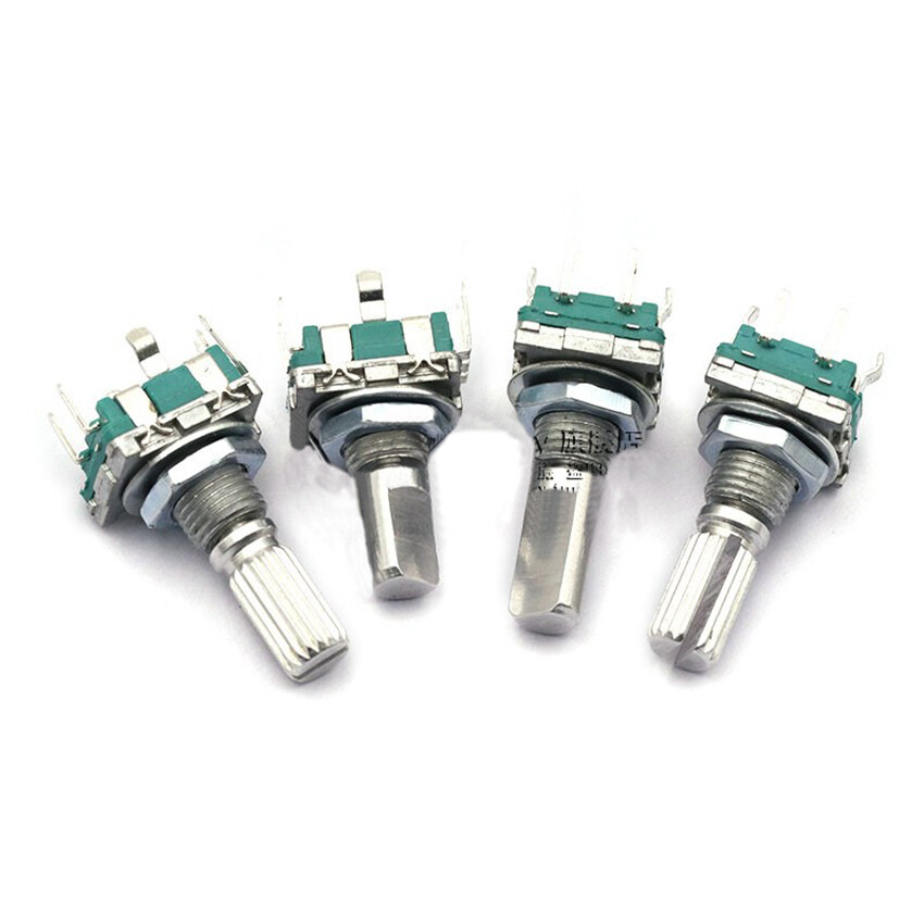 Rotary Encoder Digital Push Button Switch Audio Potentiometer Shaft 15mm/20mm