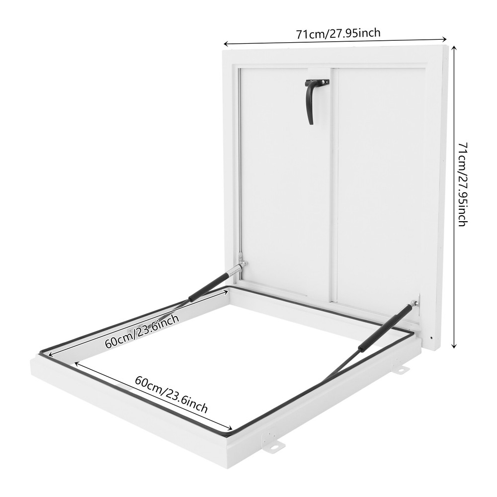 Durable Aluminum Roof Hatch with Secure Interior Access Door