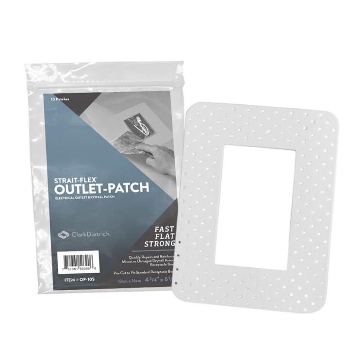 Strait-Flex Outlet Drywall Patches- 10 Pack