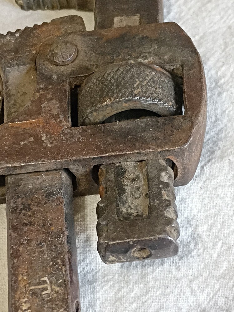 Antique #10 Pipe Wrench A3