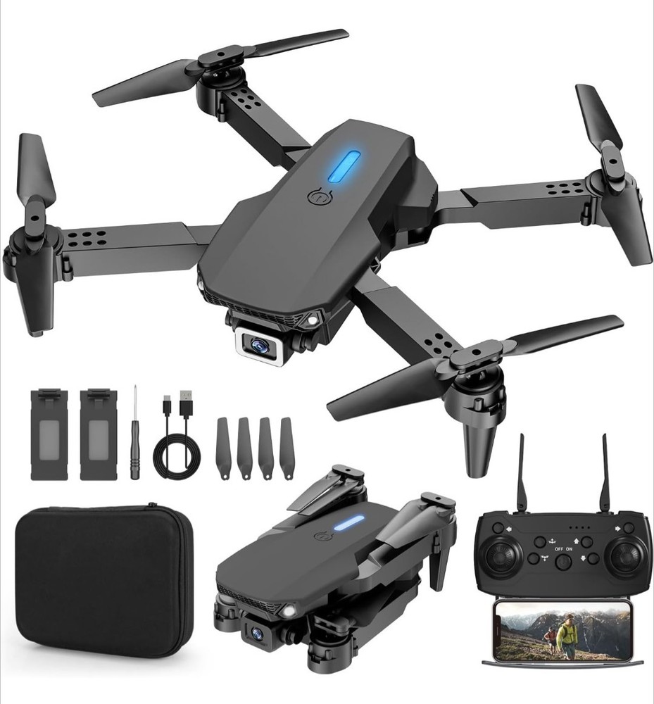 Drone with Dual Camera, Foldable RC Drone