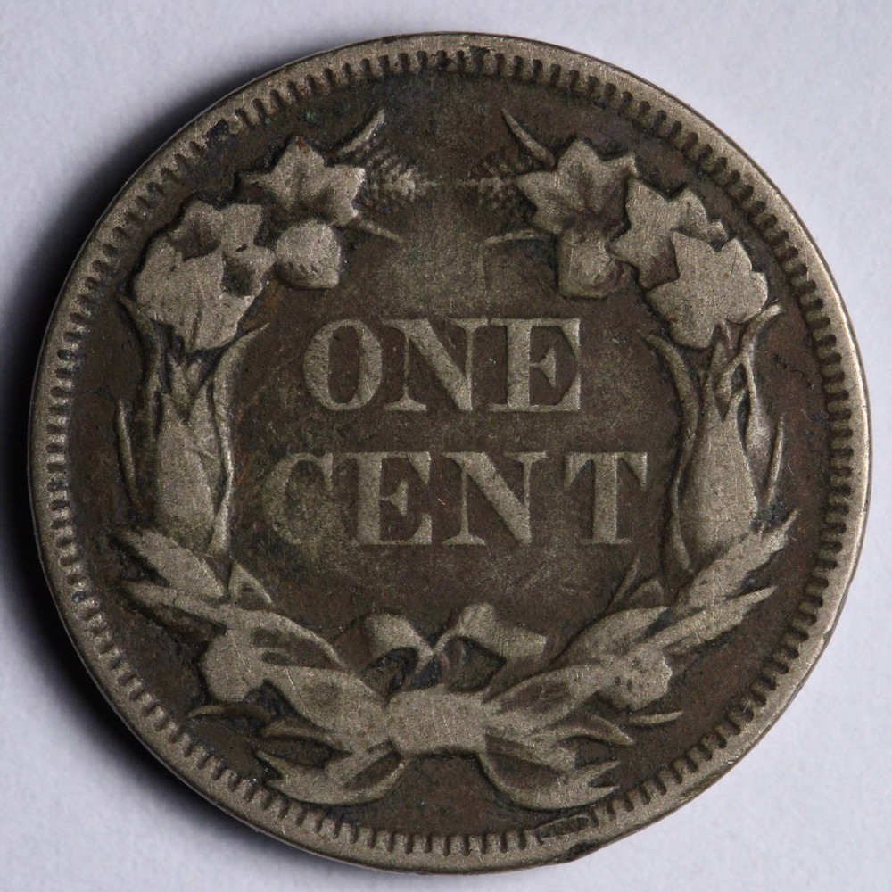 1857 Flying Eagle Cent Penny VF E184 VXZA