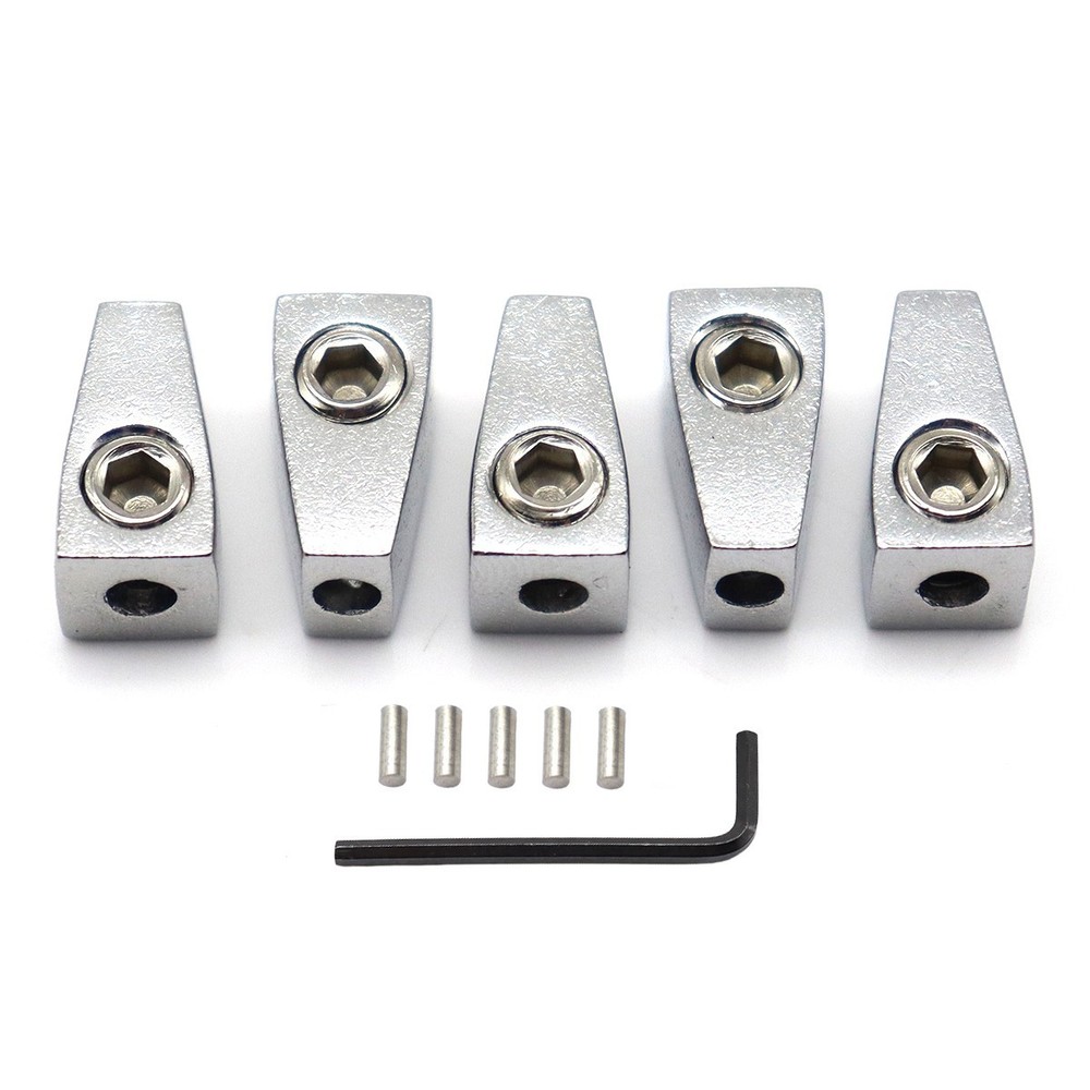 5 String Chrome Single String Headless Bass Bridge Headless Individual Bridges