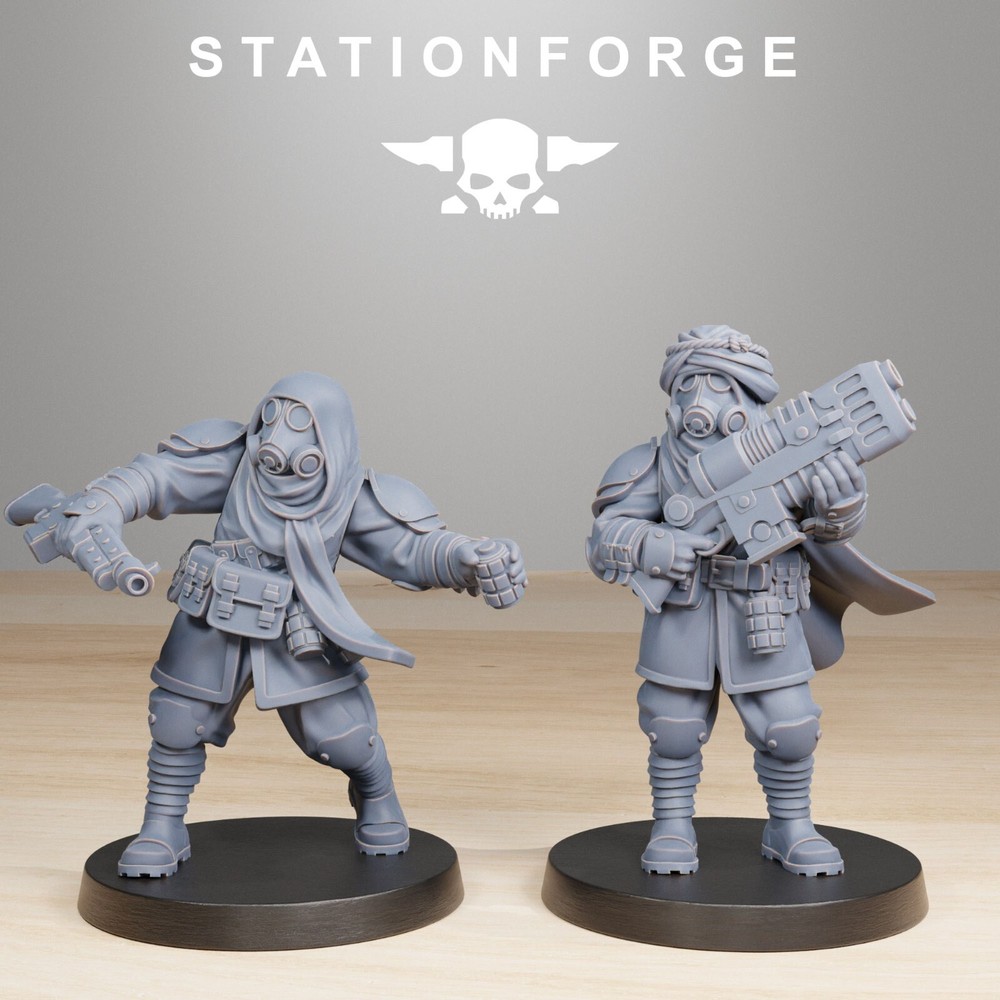 GrimGuard Scorchers and Captains from Station Forge 32mm