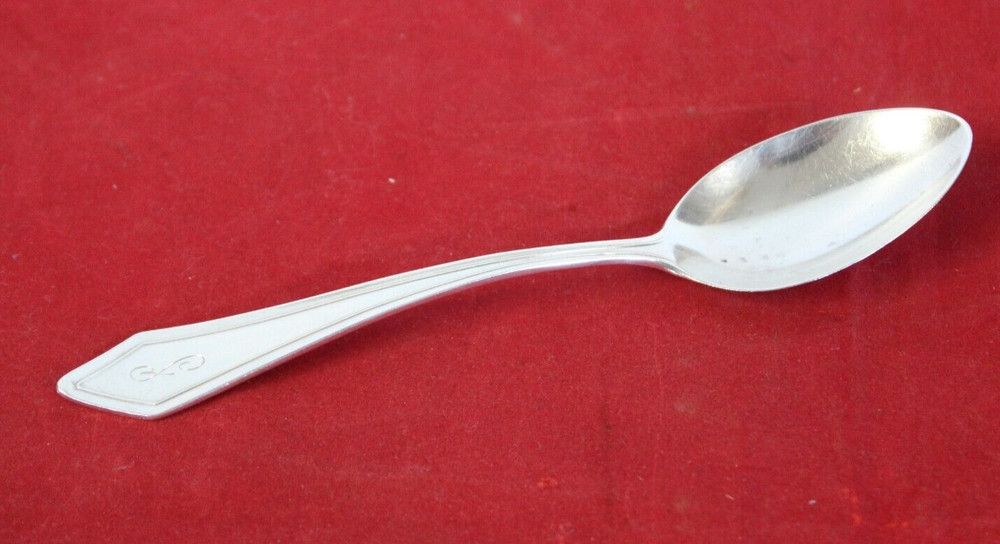 Dixie by Manchester 6" Teaspoon "S" Monogram (1910) ~20g