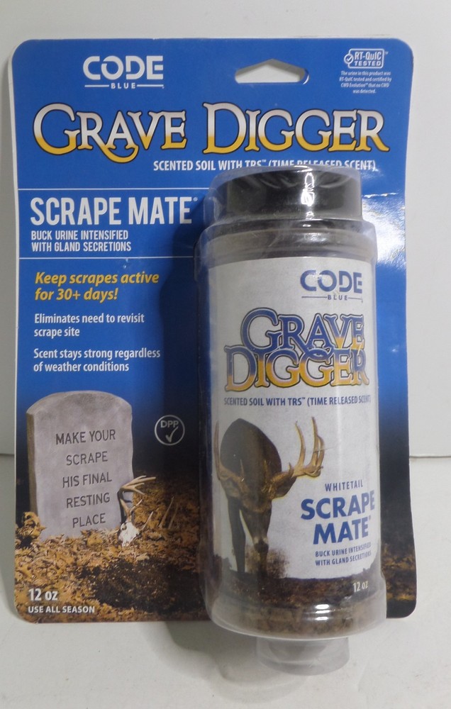 Code Blue Grave Digger Whitetail Scrape Mate deer urine  12oz