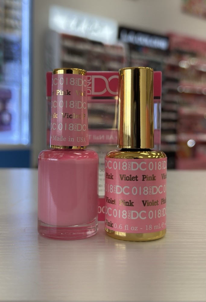 DND DC Duo Gel – 018 Violet Pink