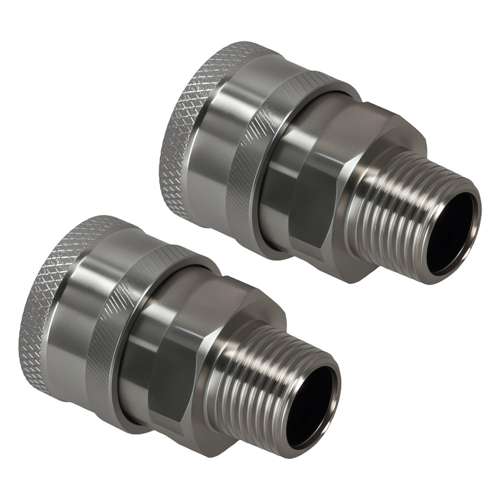 Pressure Washer 3/8" NPT Quick Connect Adapter Set Stainless Socket Plug 4x