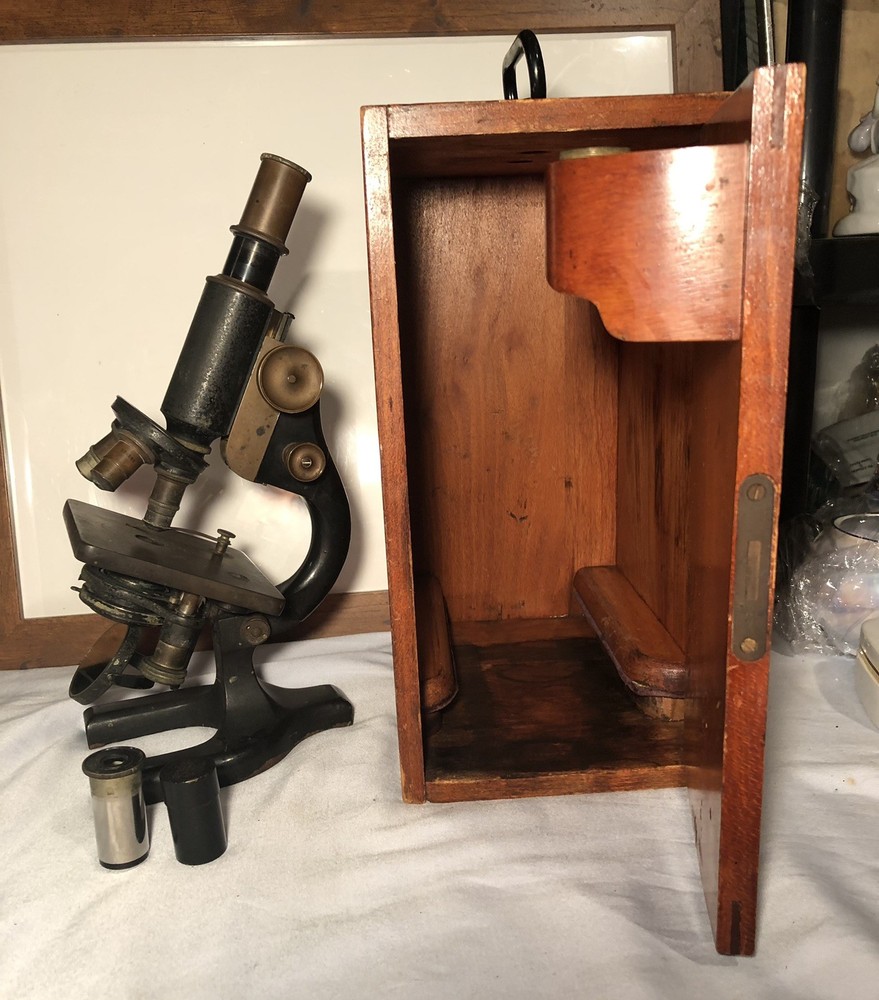Vintage Spencer Buffalo Microscope With Case