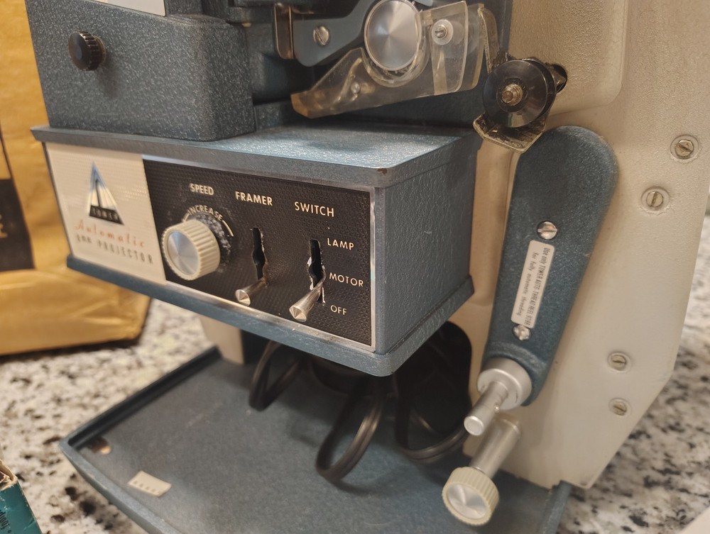 🔥Sears 8mm Tower Projector with Original Tag and Box Manuals