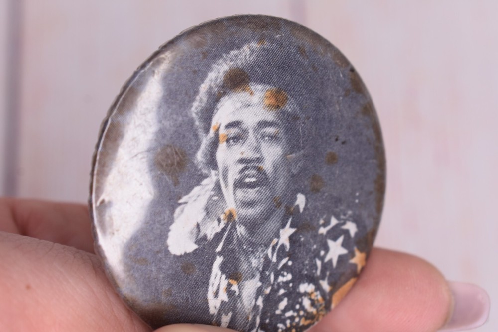 Jimmy Hendrix Vintage Pin Button 2"
