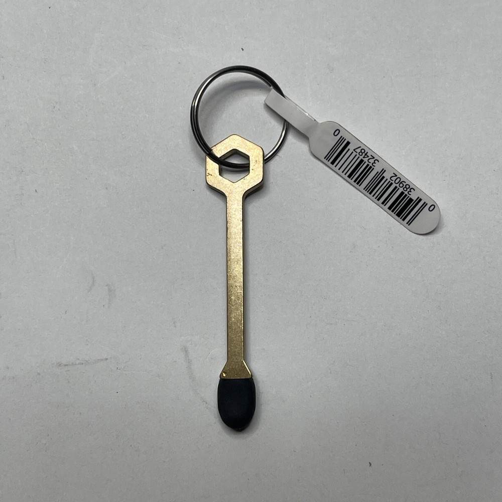 Minute Key No Touch Tool Solid Brass Anti-microbial By Hillman Avoid Germs New