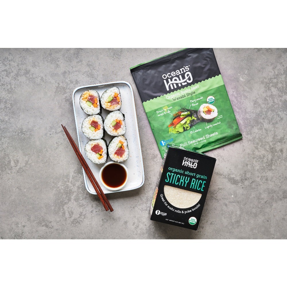 (2 pack) Organic White Sticky Sushi Rice, 2 lb.