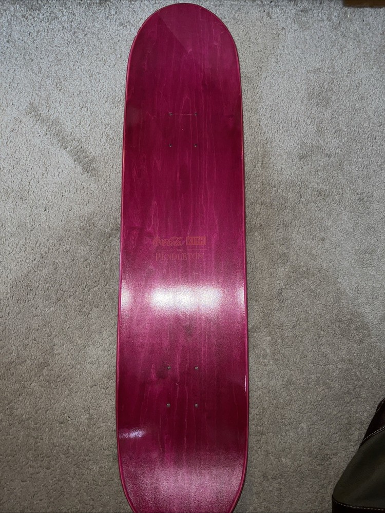 Kith x Coca Cola x Pendleton White Sand Logo Skateboard Deck (RED)
