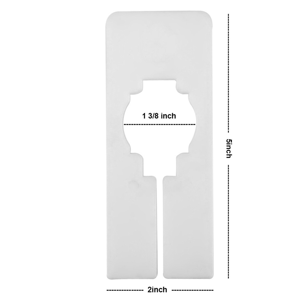 50 Pack Closet Rack Dividers Rectangular with a Marker Pen White Clothing Han...